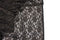 Black and Metallic Gold Floral Stretch Lace Fabric by the yard